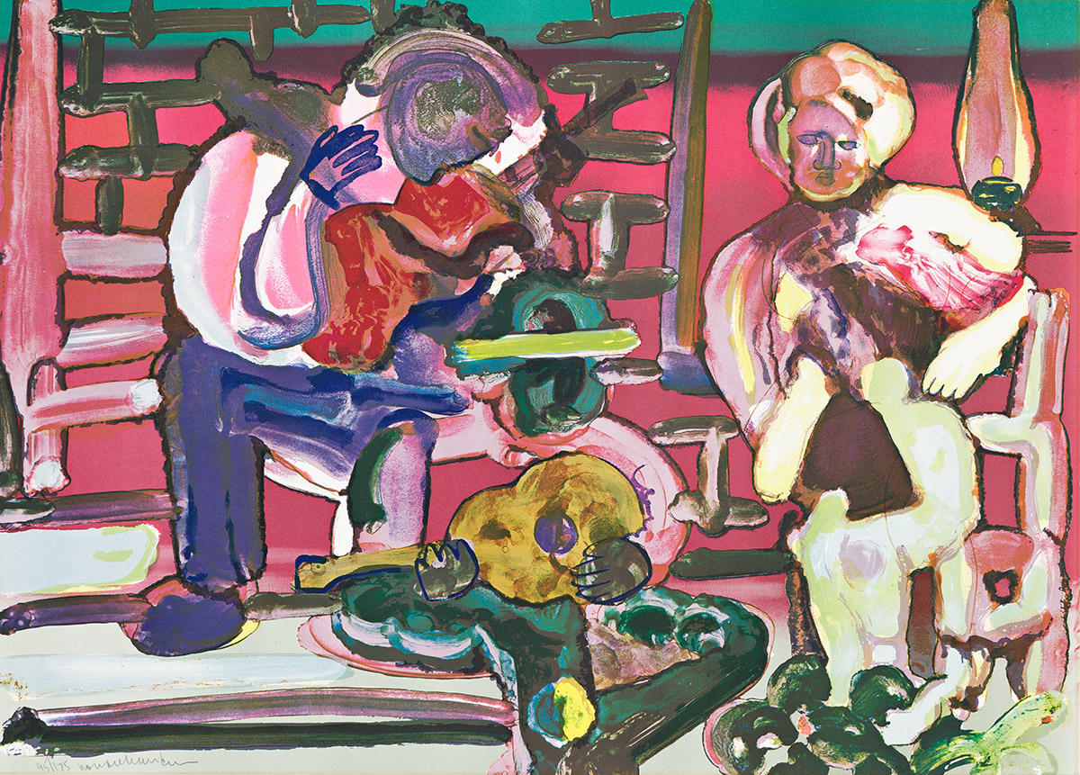 ROMARE BEARDEN (1911 - 1988) Louisiana Serenade.